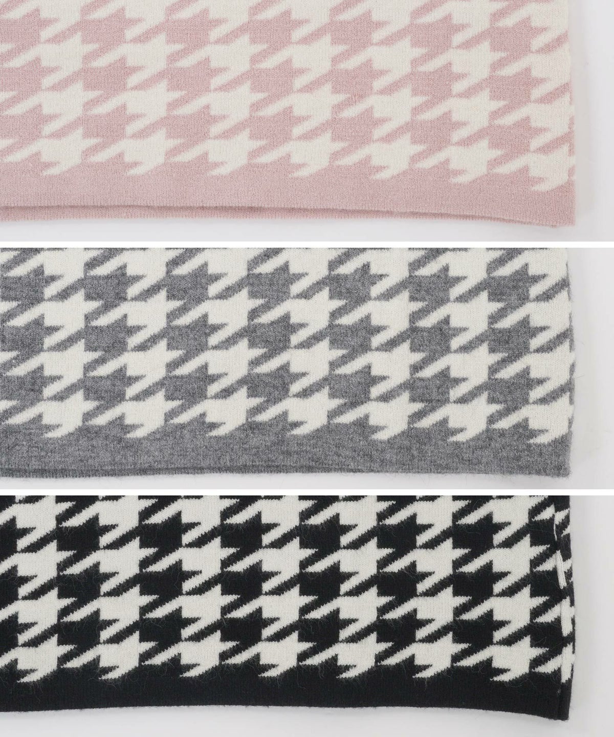 プリマシェレル/PrimaScherrer/レディース/ワンピース/タイト/ニットワンピ/長袖/ゴールド釦/ニット/ニットワンピース/エレガント/S/M/グレー/ブラック/ピンク/ブルー/千鳥格子/セットアップ/ウエストゴム/金釦/配色/