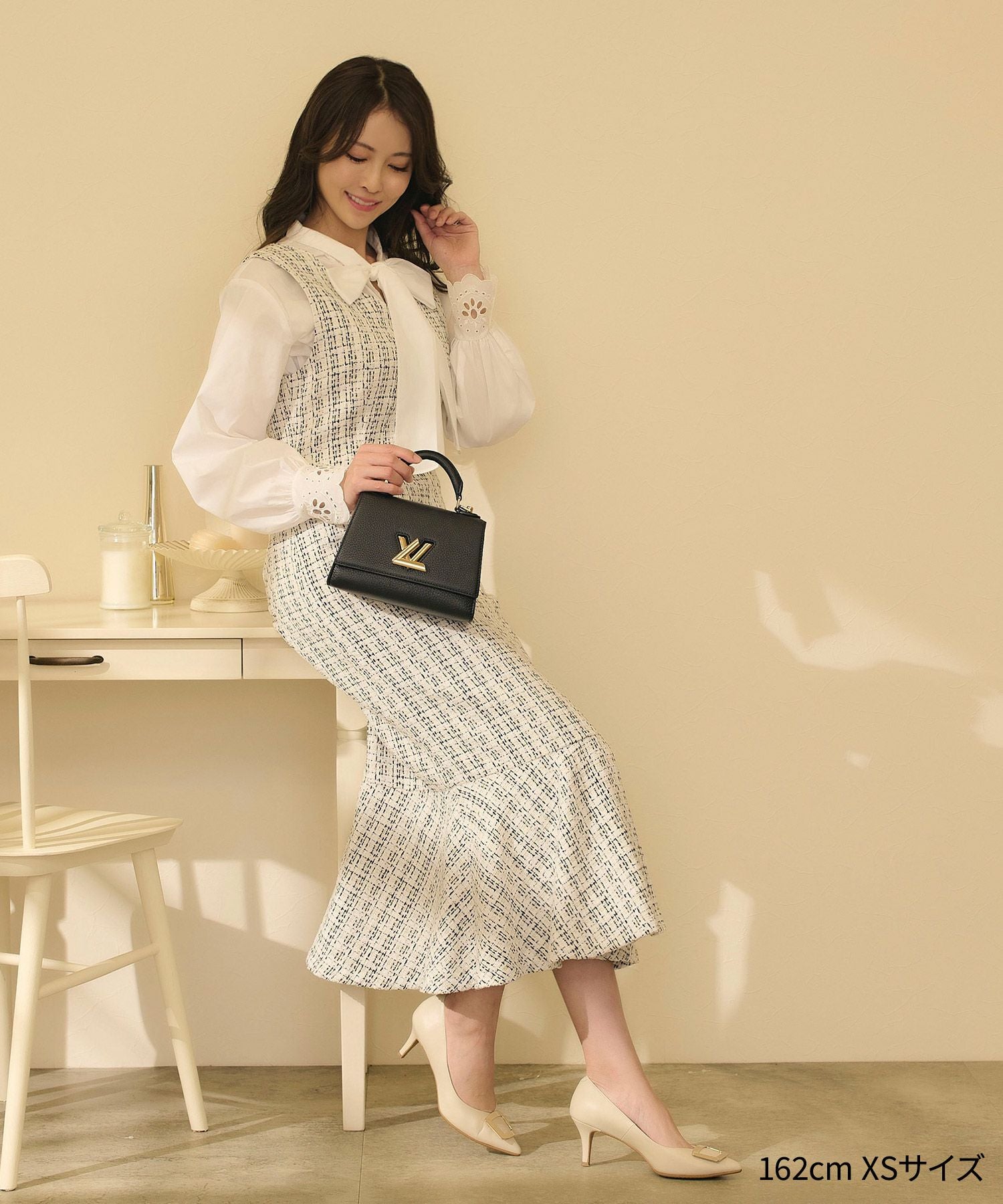【シルク混♡美品】ハロッズ セットアップ  ワンピース ツイード アイボリー 楽天市場】ハロッズ ツイードの通販