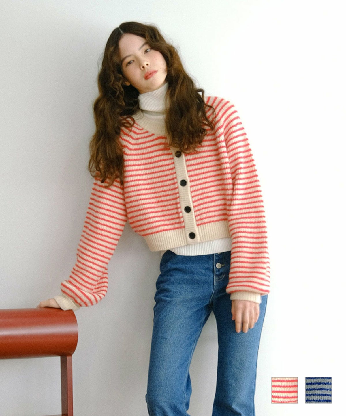 トップス/カーディガン/モヘアライク