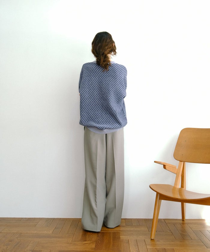 トップス/ユニセックス/カーディガン/オレンジ/ブルー