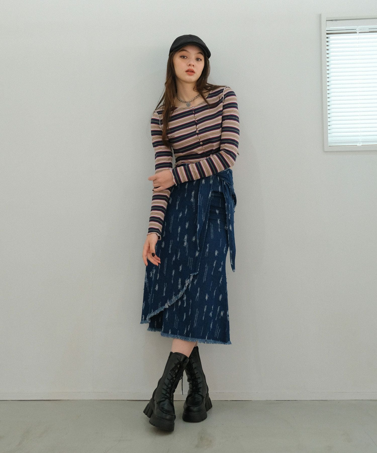 SunaUna　ROPE　シンシア・ローリーなど　スカート6点 TALLサイズ 〕 【セットアップ対応】リネンシアーラッセル タイト