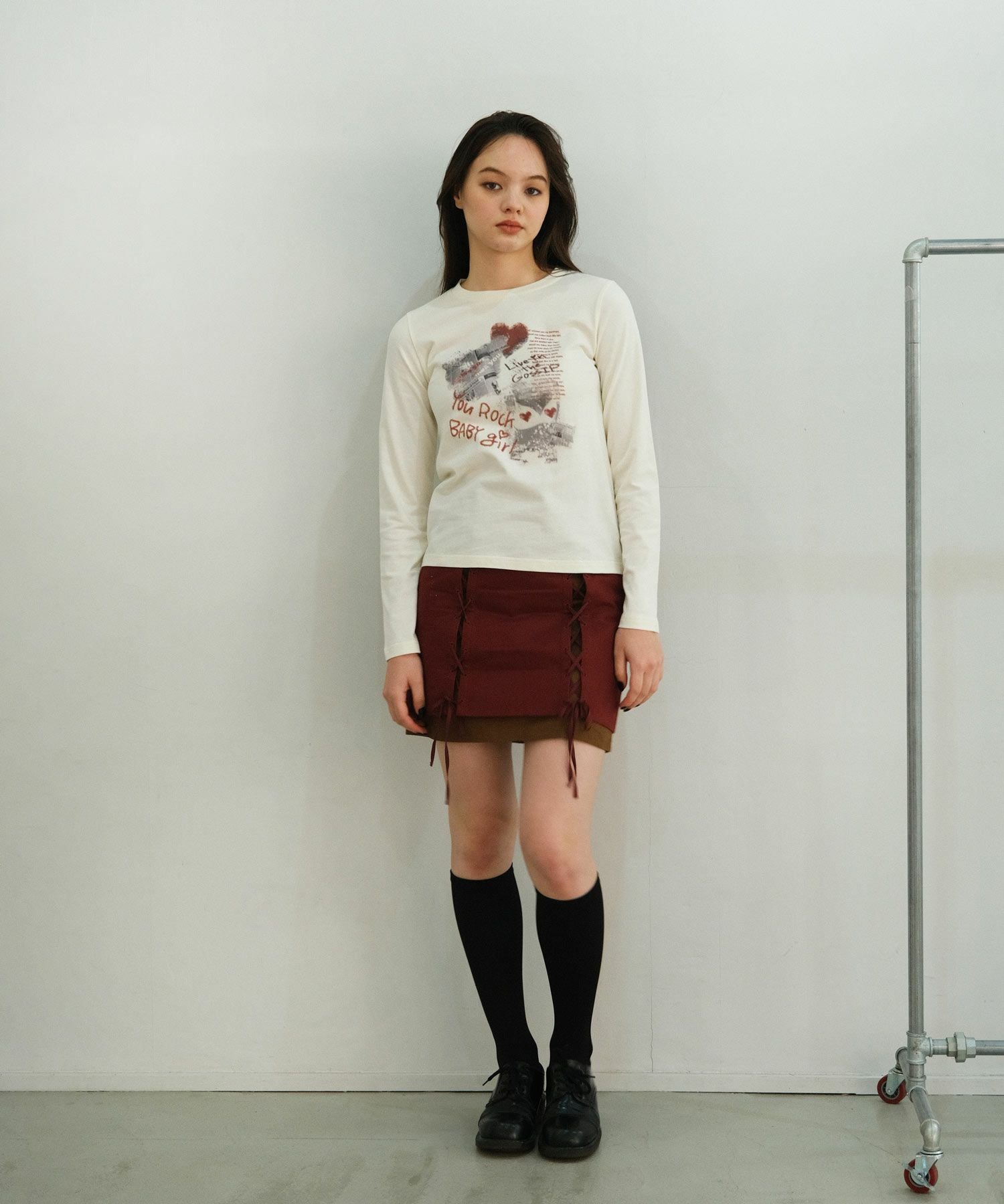 ドッキング ミニスカート TINA：JOJUN 全2色｜tnj611-0555【1】 - ミニ