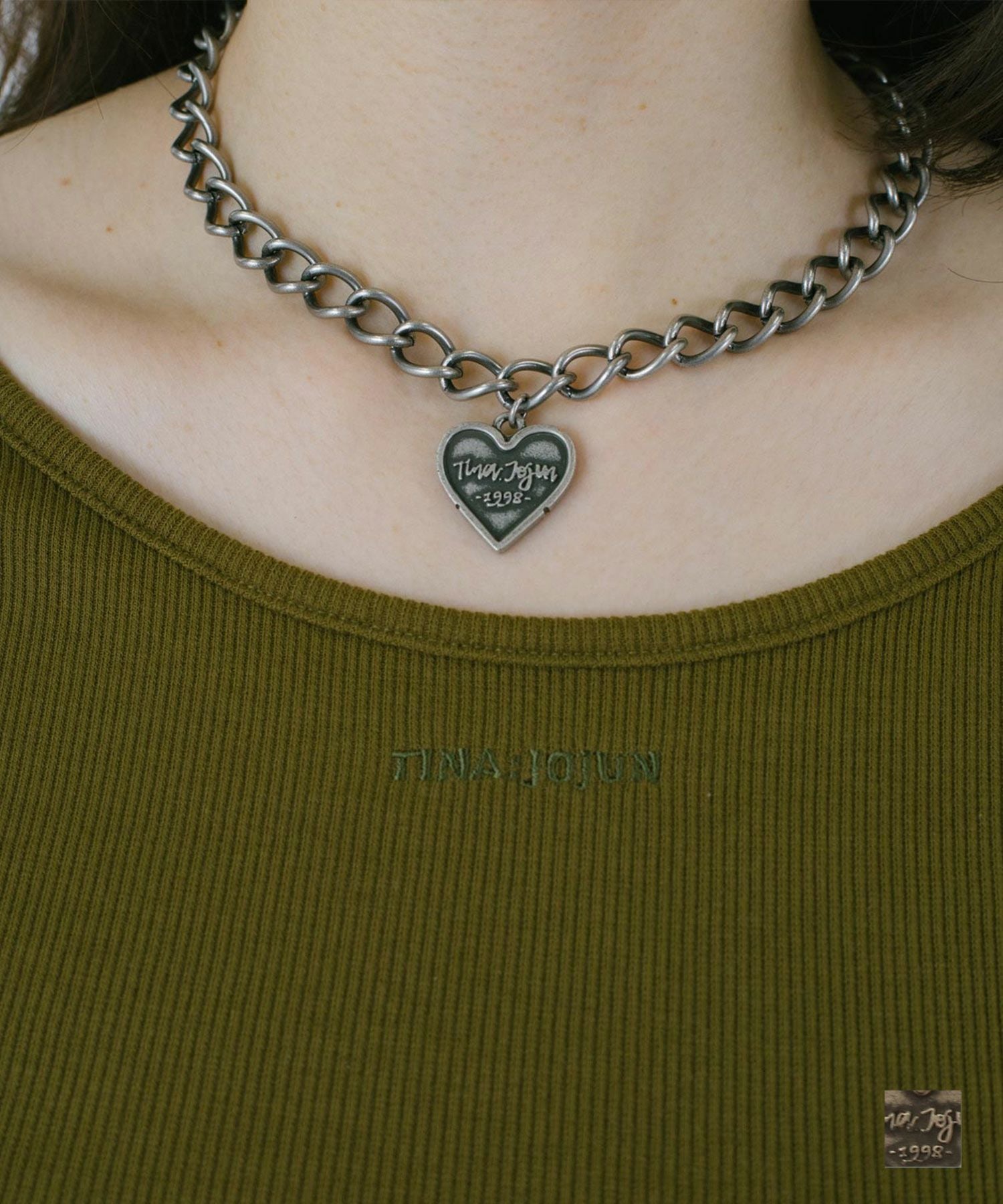 ネックレス・ペンダント jnntj 刻印入り ハートネックレス TINA：JOJUN 全1色｜tnj915-0558【3
