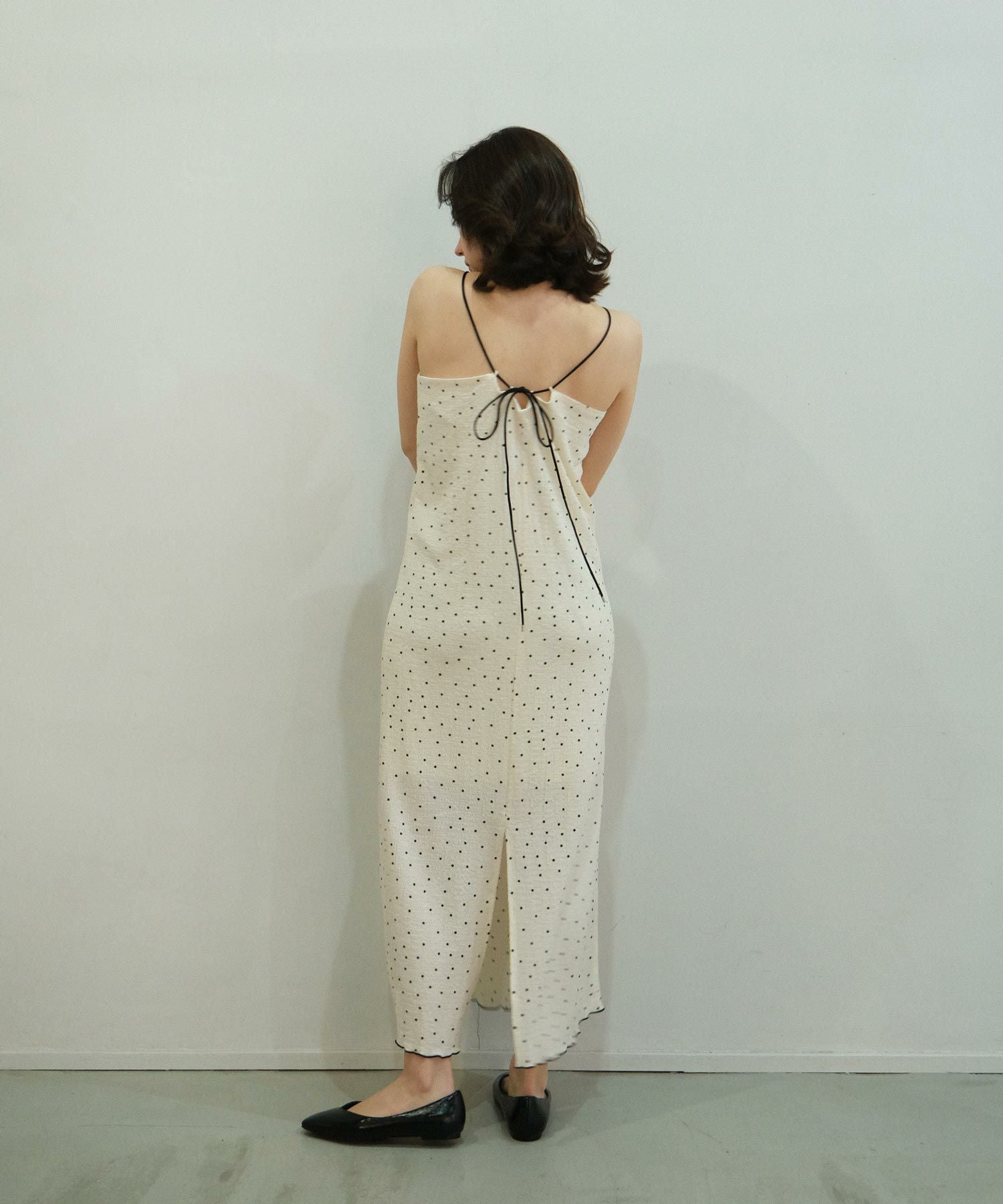 ドット柄 ドロストキャミワンピース TINA:JOJUN 全2色|tnj311-0552 ドット柄 ドロストキャミワンピース TINA:JOJUN 全2色|tnj311-0552
