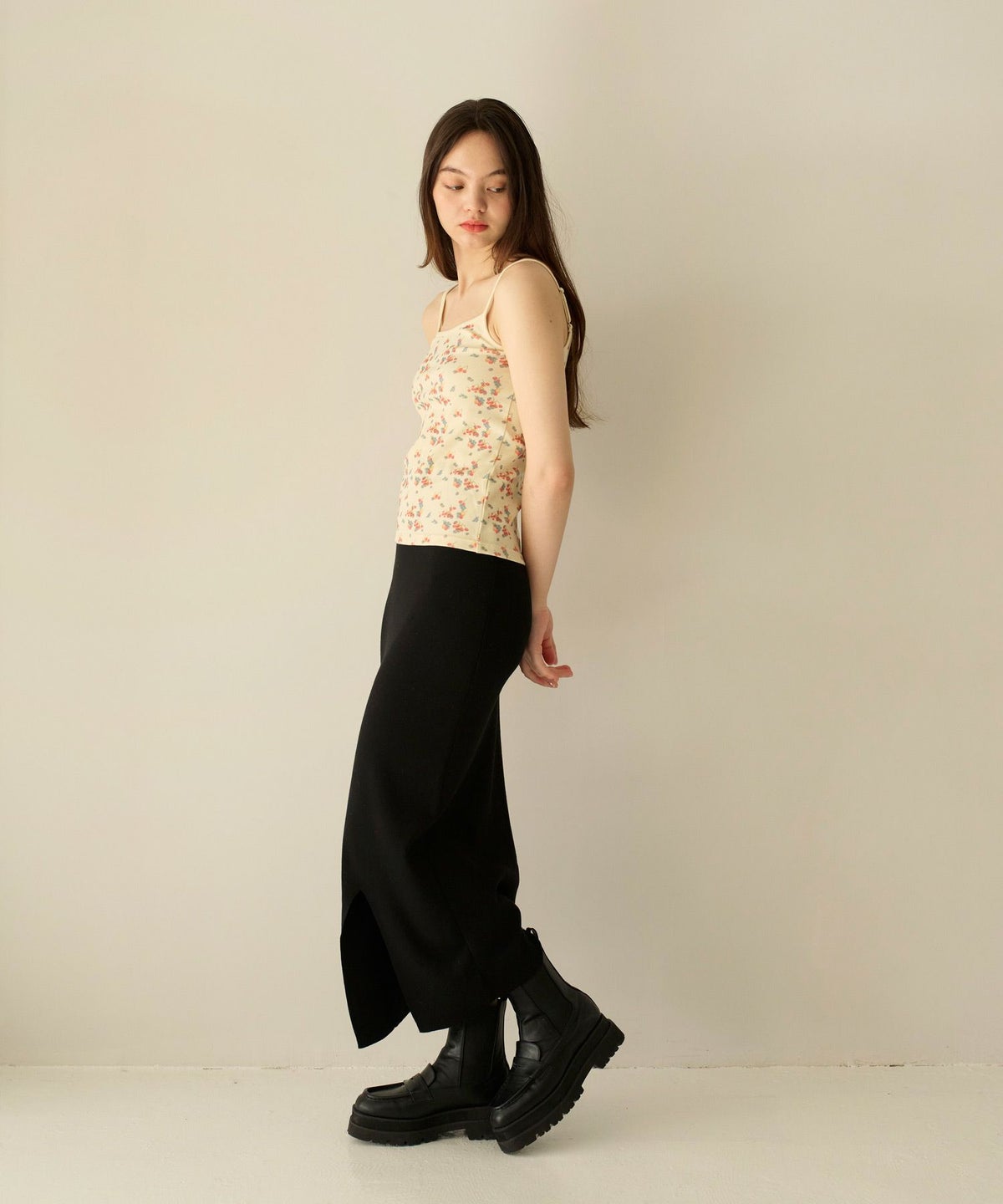 キャミソール/トップス/フルーツ柄/チェリー/ブルーベリー/フルーツミックス