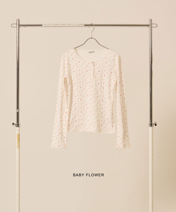 カットソー/ヘンリーネック/トップス/オフホワイト/グレー/レッド/ホワイト/オレンジベージュ