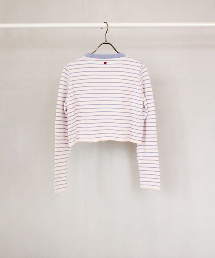 ボーダー/オーガニック/カーディガン/トップス