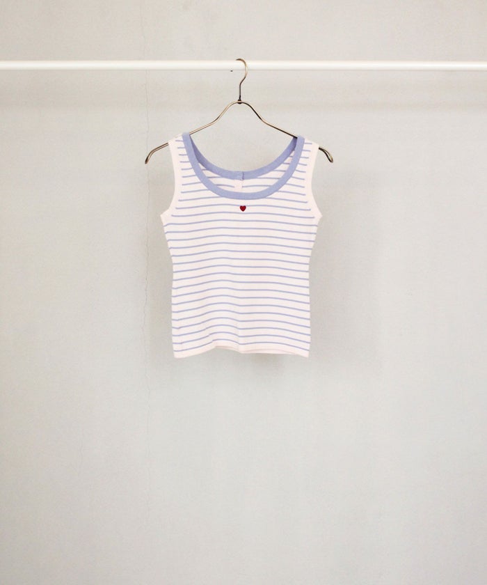 トップス/ボーダー/タンクトップ/オーガニックコットン