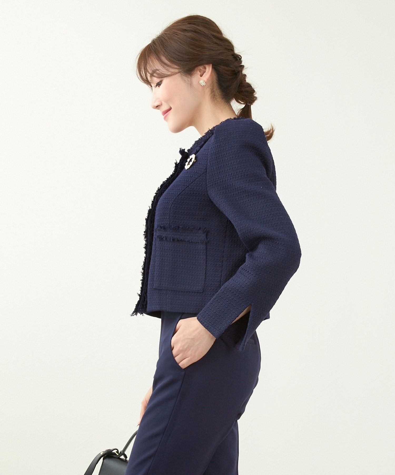 SPRING-SALE オケージョン フリンジ ショート ジャケット Liala×PG 全3