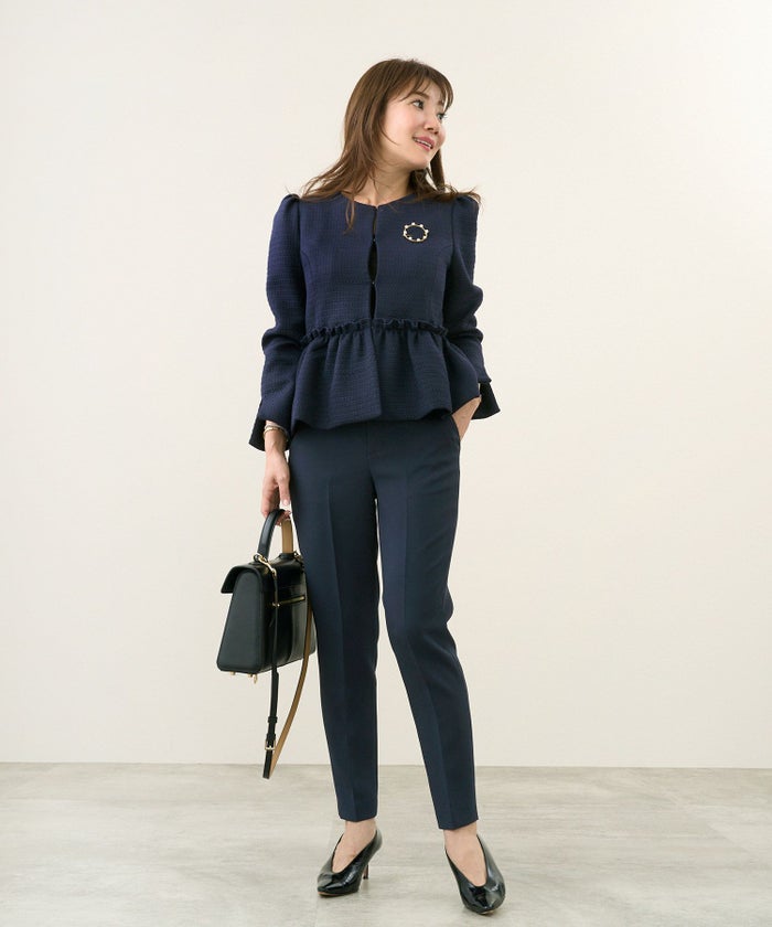 洗濯可/綺麗めパンツ/ウエストゴム/ポケット/春夏秋冬/オールシーズン/