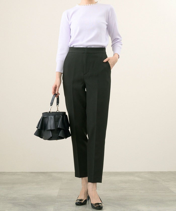 洗濯可/綺麗めパンツ/ウエストゴム/ポケット/春夏秋冬/オールシーズン/