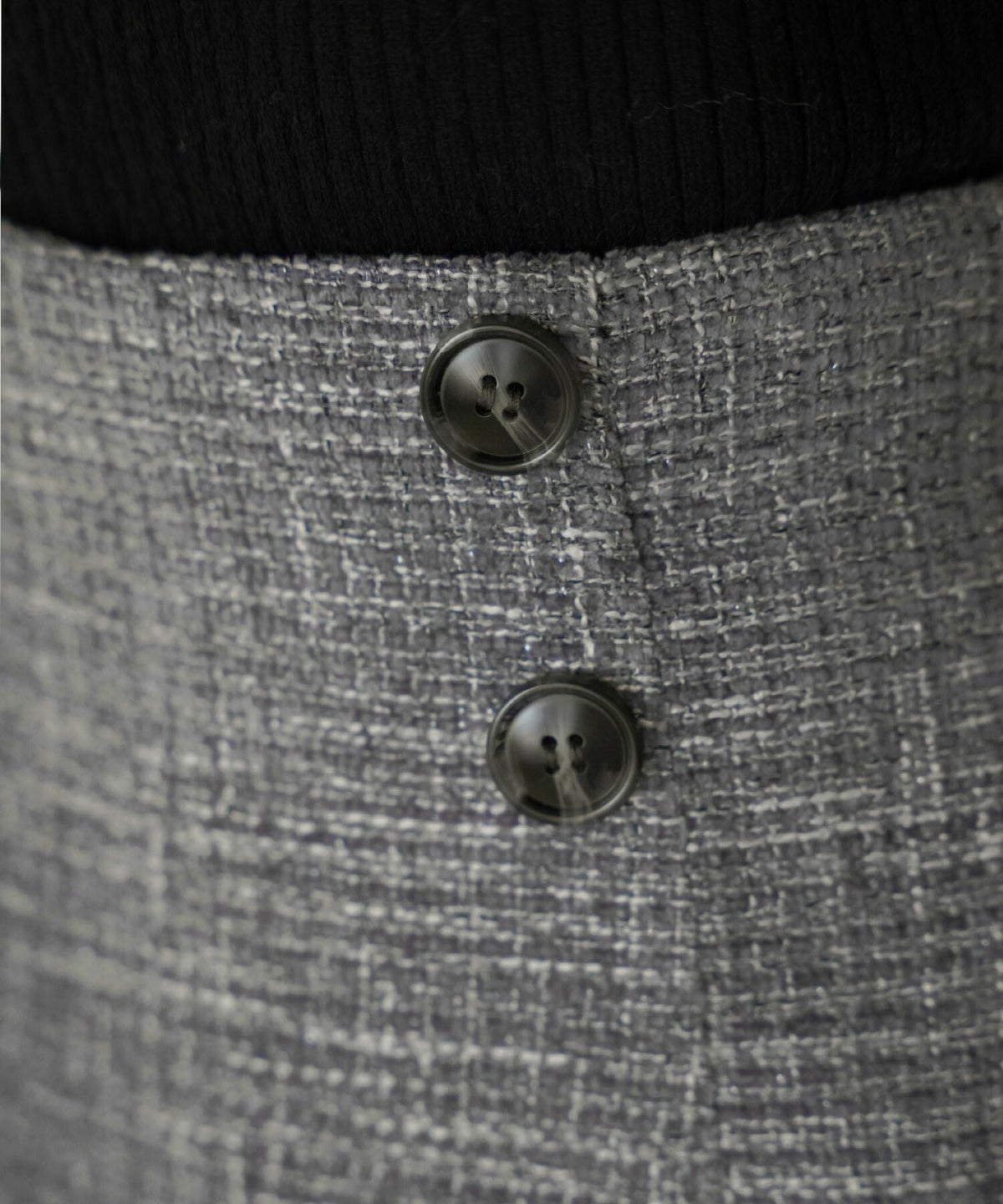 レディース/パンツ/スカート/スカパン/ファスナー/ポケット/ボタン/アシメ/ゴム入り/ショート丈/ミニ/秋/冬/ツイード/エレガント/フェミニン/カジュアル/クリスマス/コーデ/デート/グレー/ブラウン