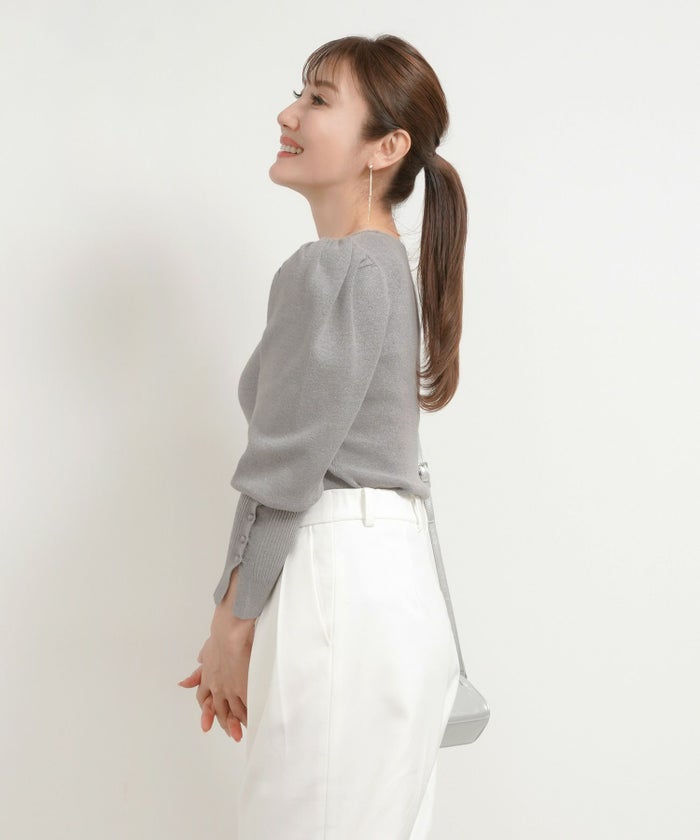 新色追加手洗い可ニットレディーストップス服秋冬春女性洗えるかわいいオフィスおしゃれ長袖おすすめジョイントスペース