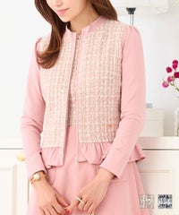 ツイード切り替えジャケット長袖PrimaScherrer全2色｜psc241-0651【1】