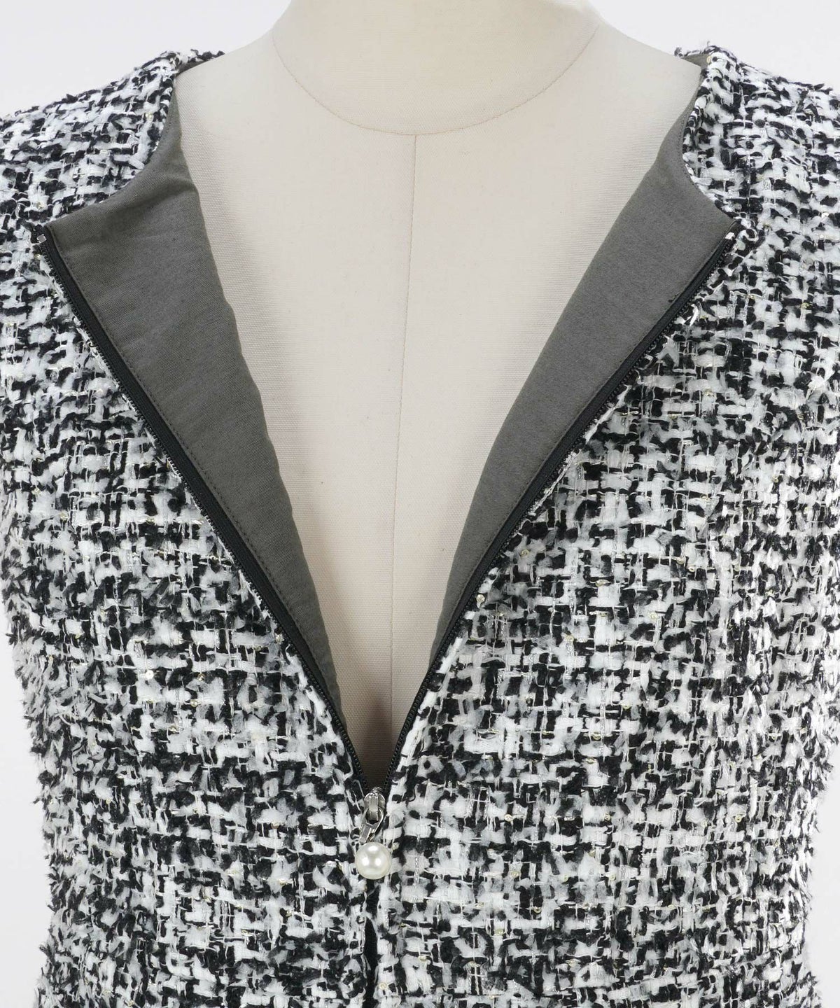 新色追加 ワンピース レディース ファッション ツイード かわいい 大人 フレア 膝丈 ドレス 卒園式 卒業式 人気 ジョイントスペース