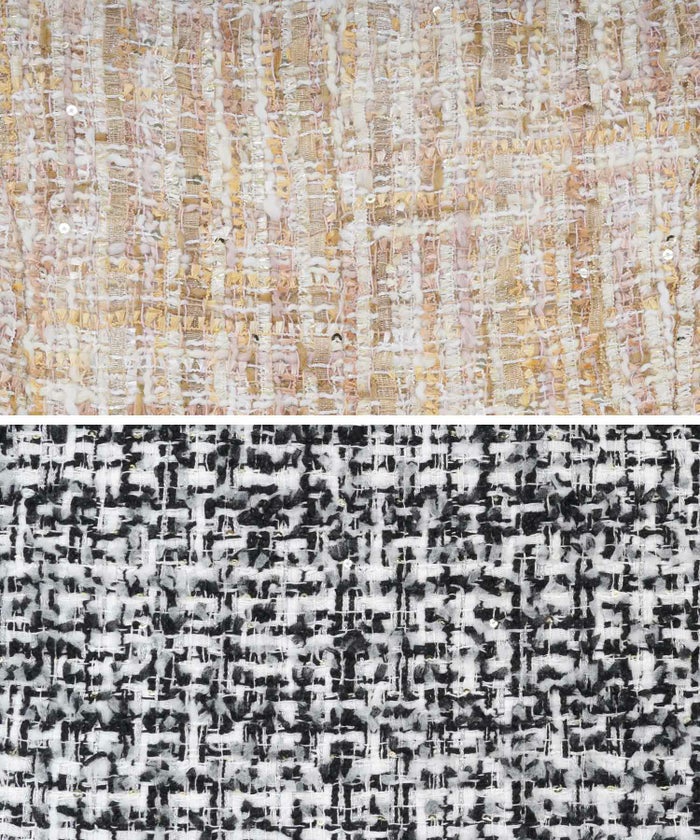 新色追加 ワンピース レディース ファッション ツイード かわいい 大人 フレア 膝丈 ドレス 卒園式 卒業式 人気 ジョイントスペース