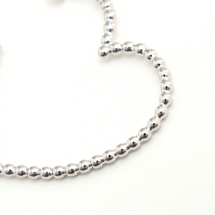 スタッズ ハート フープ ピアス イヤリング Studs Heart Hoop Pierce Earring