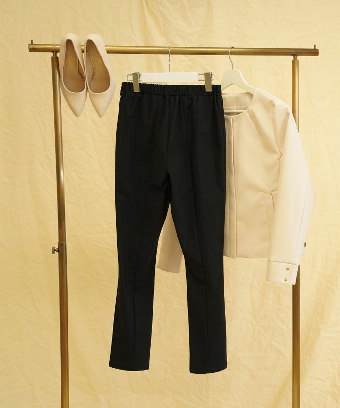 レギンス/パンツ/キレイ目パンツ/ウエストゴム/ストレスフリー/日本製/ご自宅お洗濯可/M