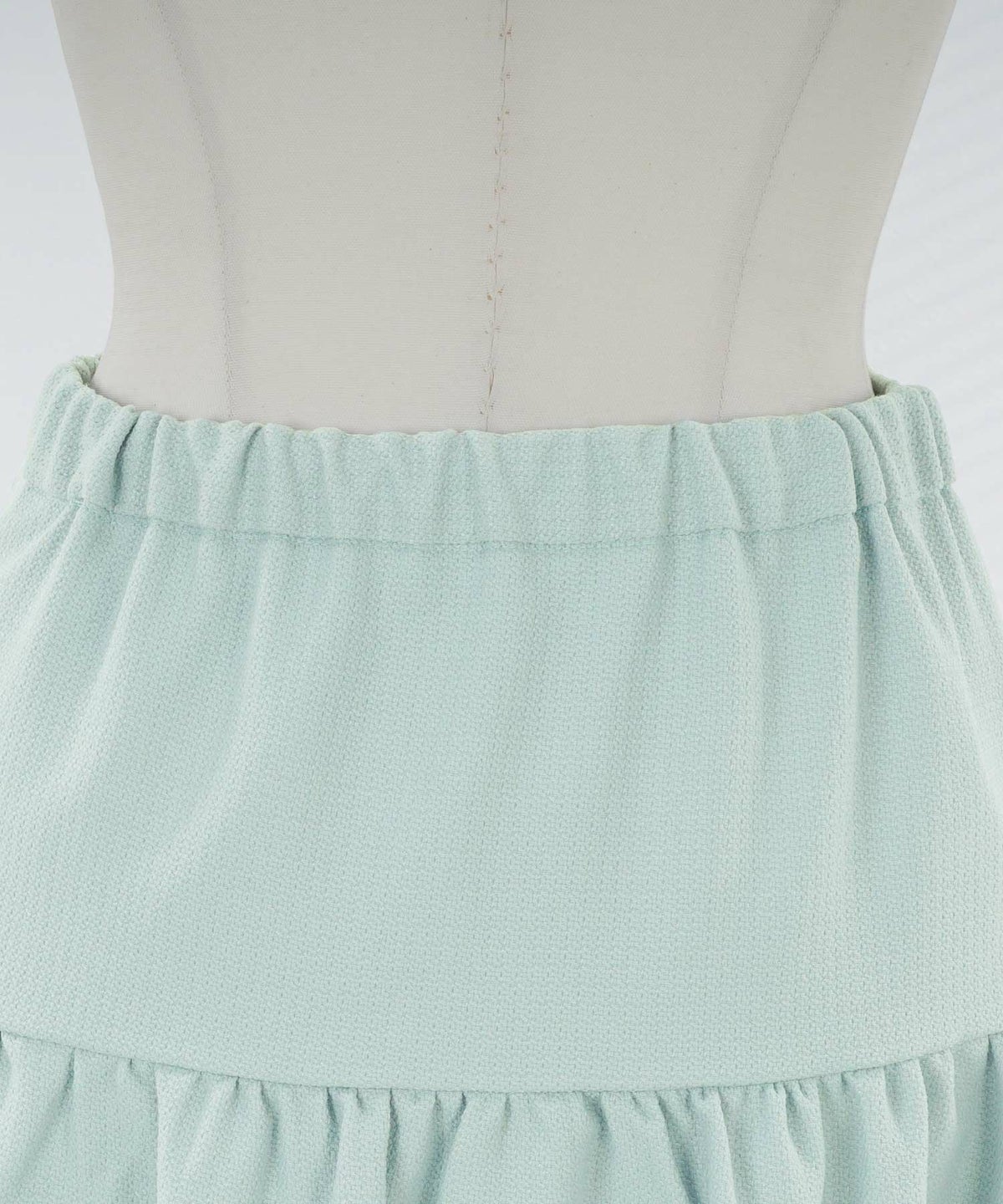 ウエストゴム/ティアード/ギャザー/切り替え/ファスナー&ホック/ロング/スカート/ホワイト/白/サックス/ピンク/ラベンダー/S/M/秋/冬/春/可愛い/かわいい/華やか/大人/上品/