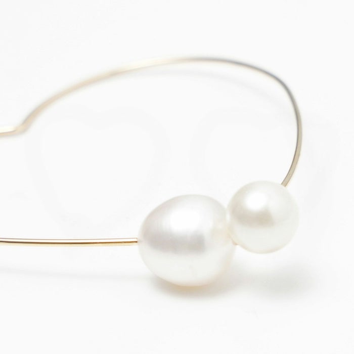 ハート フープ パール ピアス Heart Hoop Pearl Pierce