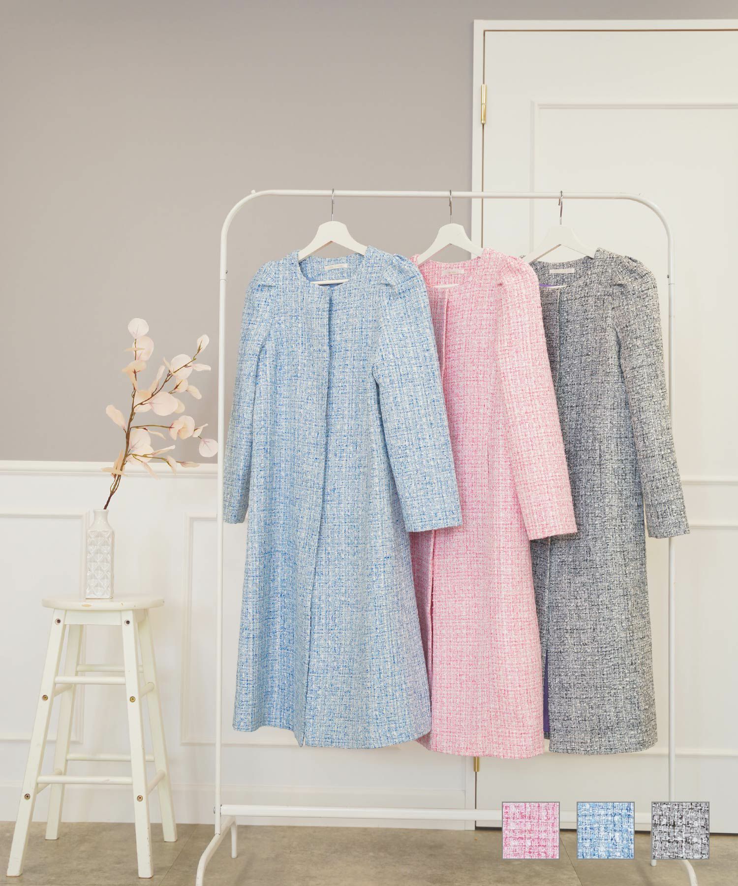 【新品タグ付き】Prima Scherre パールビジューコート アイボリー M 今月のおすすめ ♡1度着♡ Prima Scherre パールビジューコート