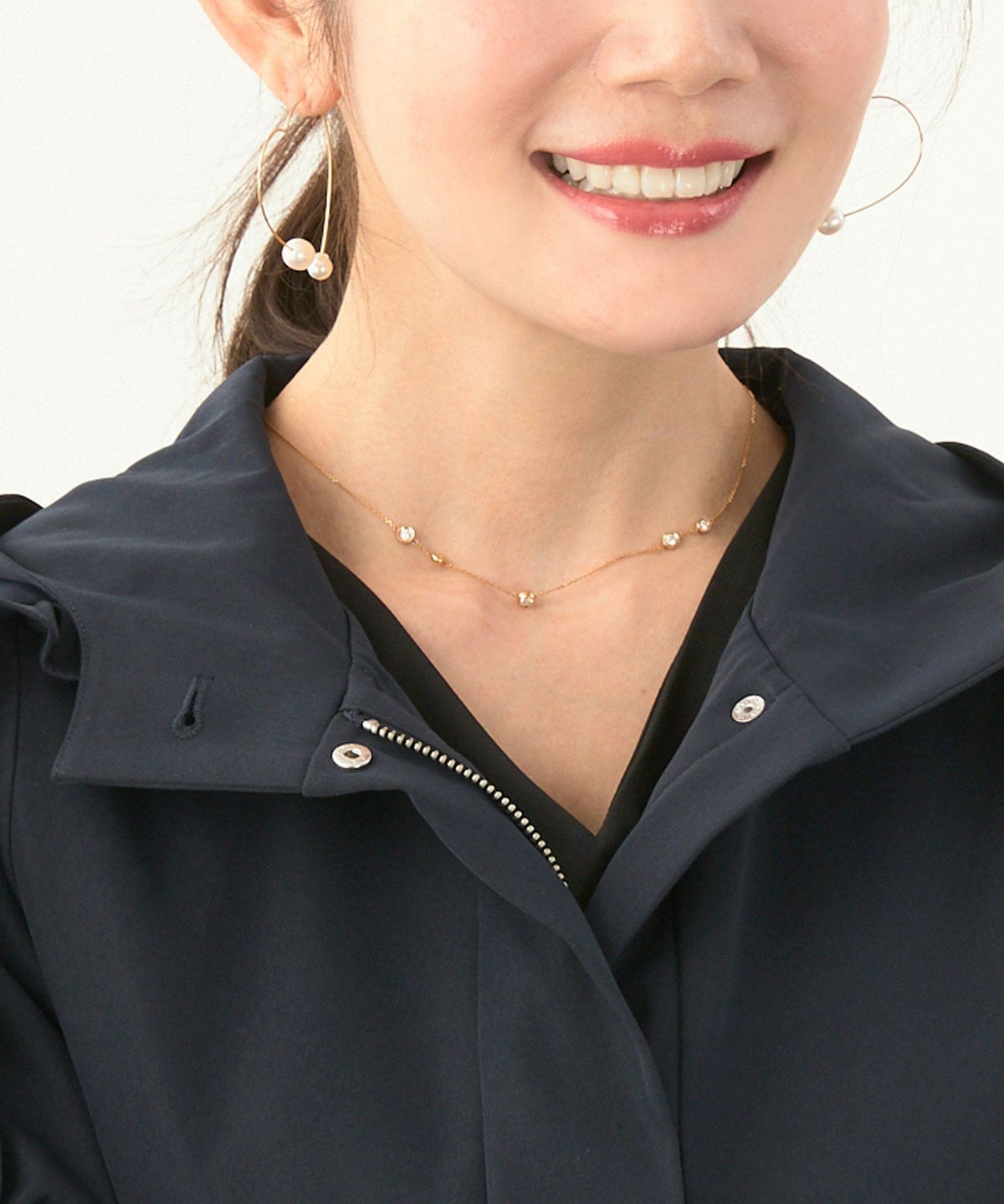 軽量/ペプラム/パフ袖/パフスリーブ/コート/フリル/ライトアウター/ファスナー/ポケット/S/M/L