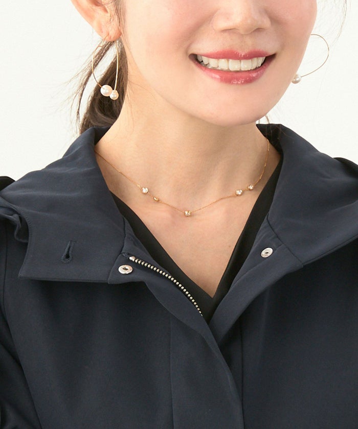 軽量/ペプラム/パフ袖/パフスリーブ/コート/フリル/ライトアウター/ファスナー/ポケット/S/M/L