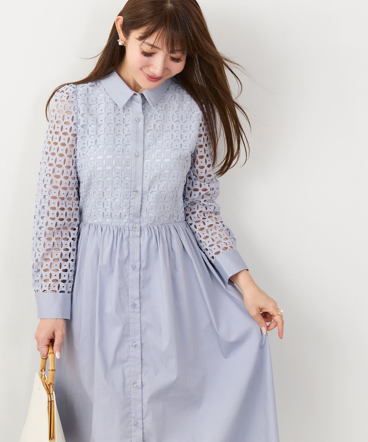 新色追加 手洗い可 S/M/L お呼ばれ フェニミン ファッション 洗える 大人 上品 きれいめ エレガント 秋 春 かわいい 白