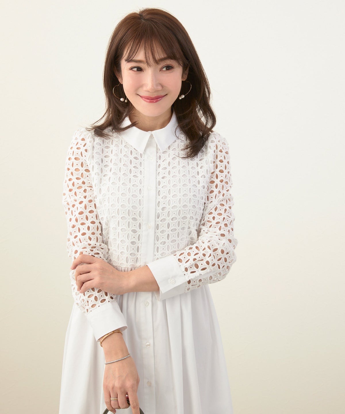 新色追加 手洗い可 S/M/L お呼ばれ フェニミン ファッション 洗える 大人 上品 きれいめ エレガント 秋 春 かわいい 白