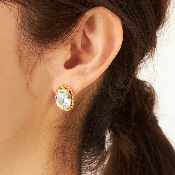 アンティーク クリスタル ピアス イヤリング Antique Crystal Pierce Earring