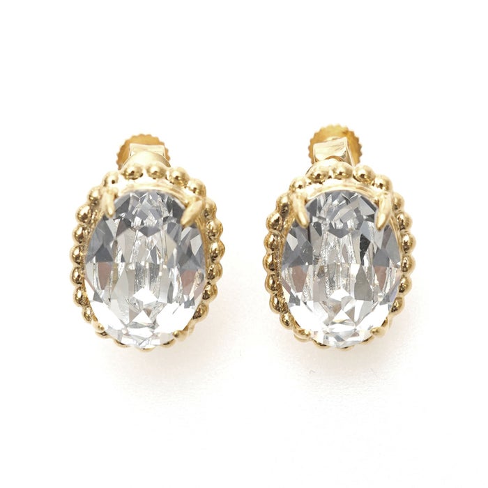 アンティーク クリスタル ピアス イヤリング Antique Crystal Pierce Earring