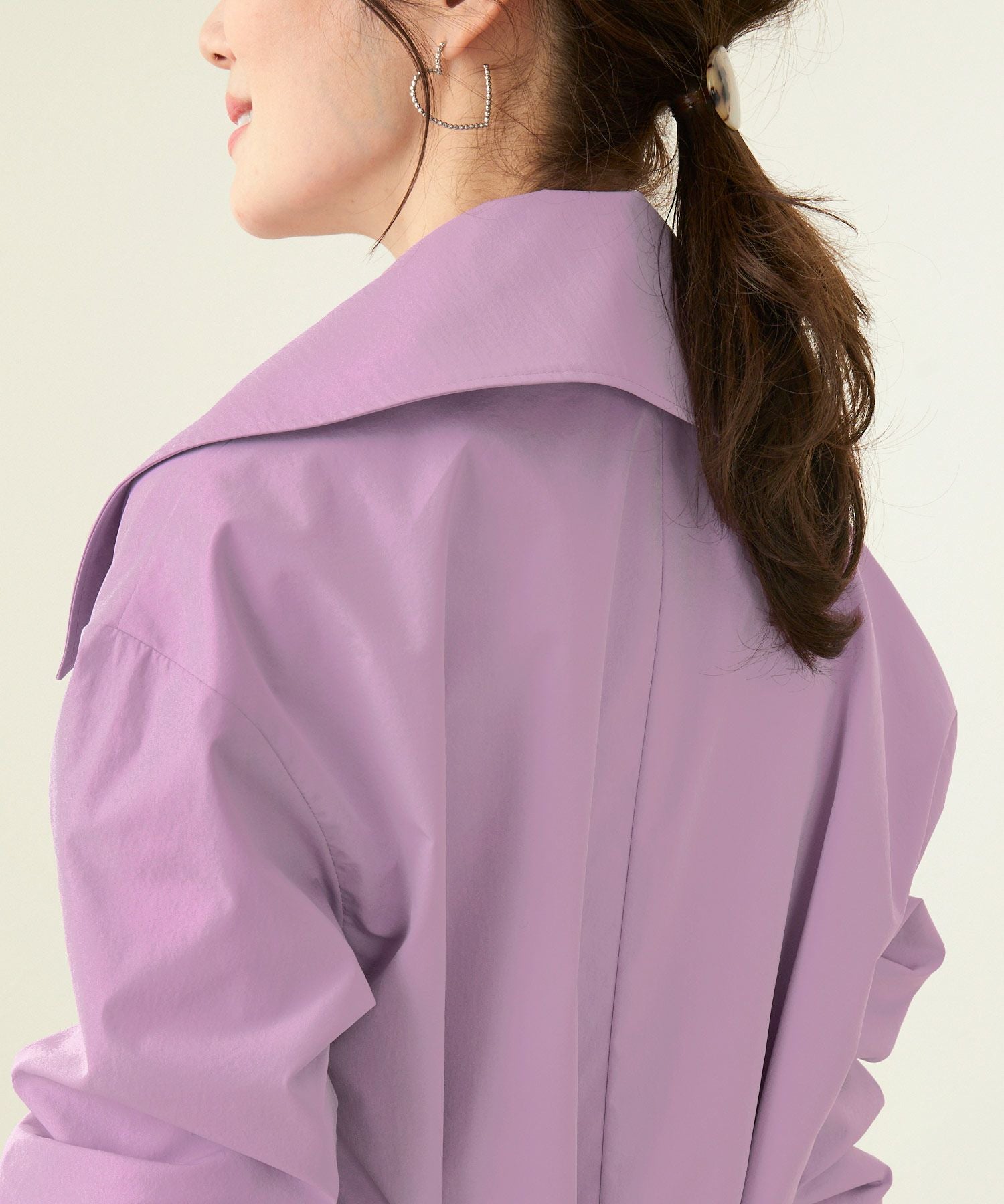 OUTLET-SALE ベルト付き スプリング コート Liala×PG 全4色｜lpg151