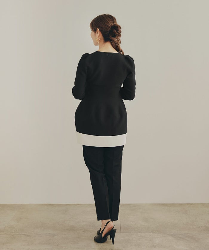 新色追加手洗い可ホールガーメントニット春秋冬白黒かわいいオフィスきれいめおすすめ大人ジョイントスペース