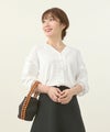手洗い可/9分袖/冷房対策/袖口リブ/裾リブ/くるみ釦/シャリ感/オフィス