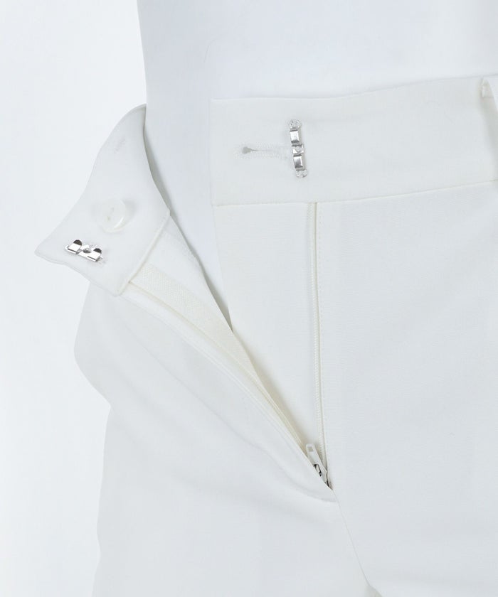 洗濯可/スリット/足まっすぐ/美脚/センタープレス/ウエストゴム/オフィス/通勤/XS/S/M