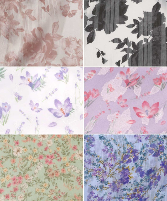 ワンピース花柄春夏秋白ピンクレディース服かわいい可愛い大柄色おしゃれ上品大人おすすめきれいめジョイントスペース