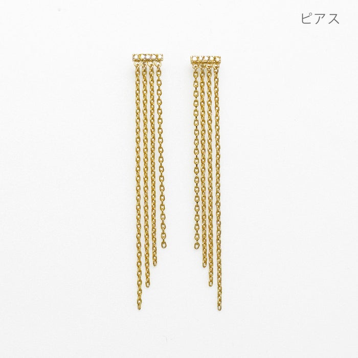 ロング チェーン ピアス イヤリング Long Chain Pierce Earring