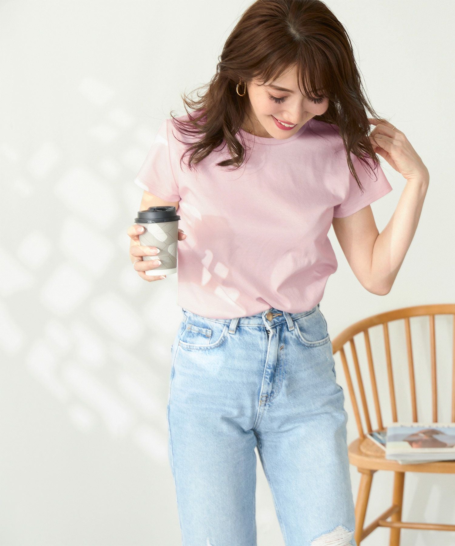 汗染み軽減・接触冷感 Love プリント Tシャツ Liala×PG 全3色｜lpg511