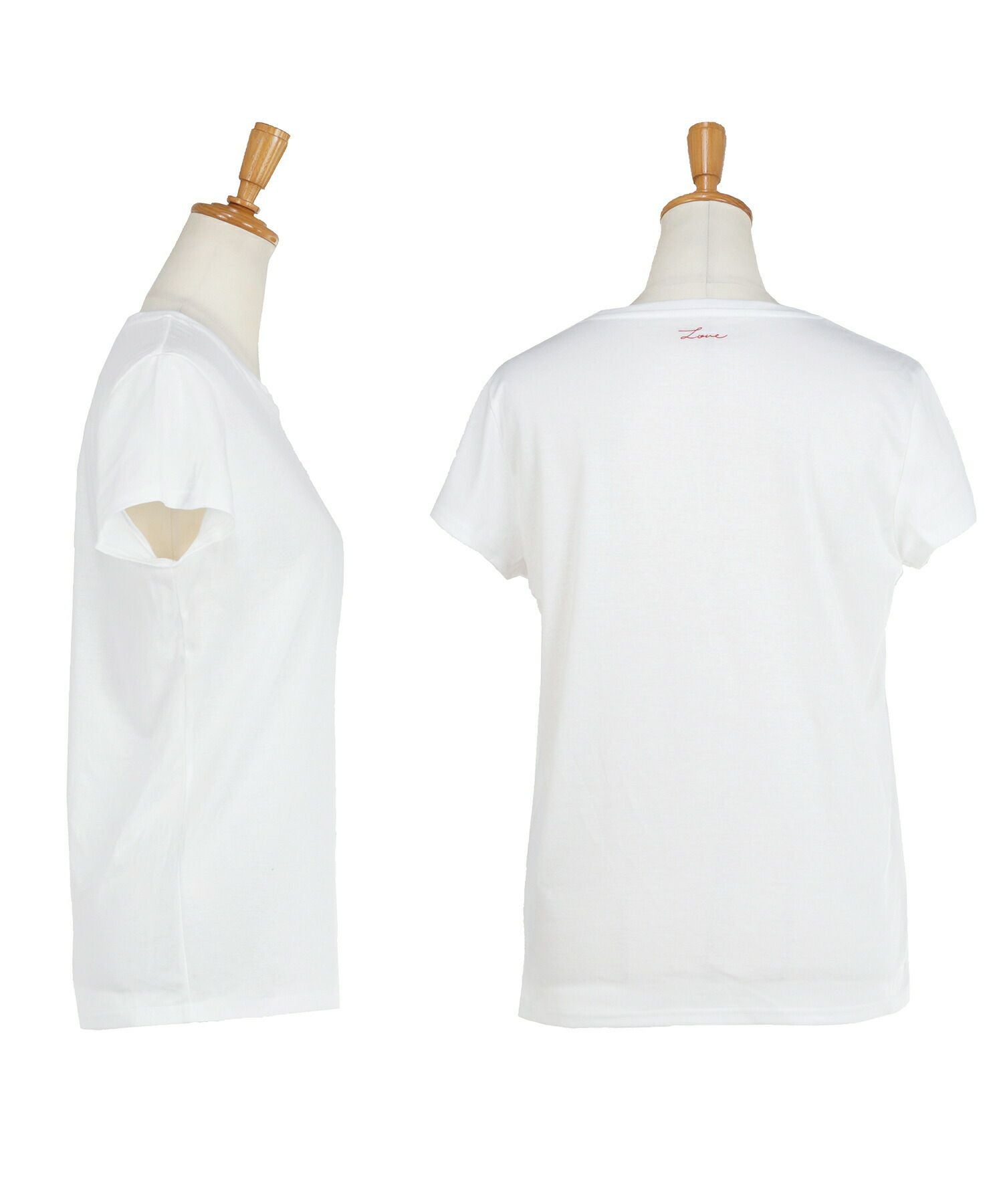 汗染み軽減・接触冷感 Love プリント Tシャツ Liala×PG 全3色｜lpg511