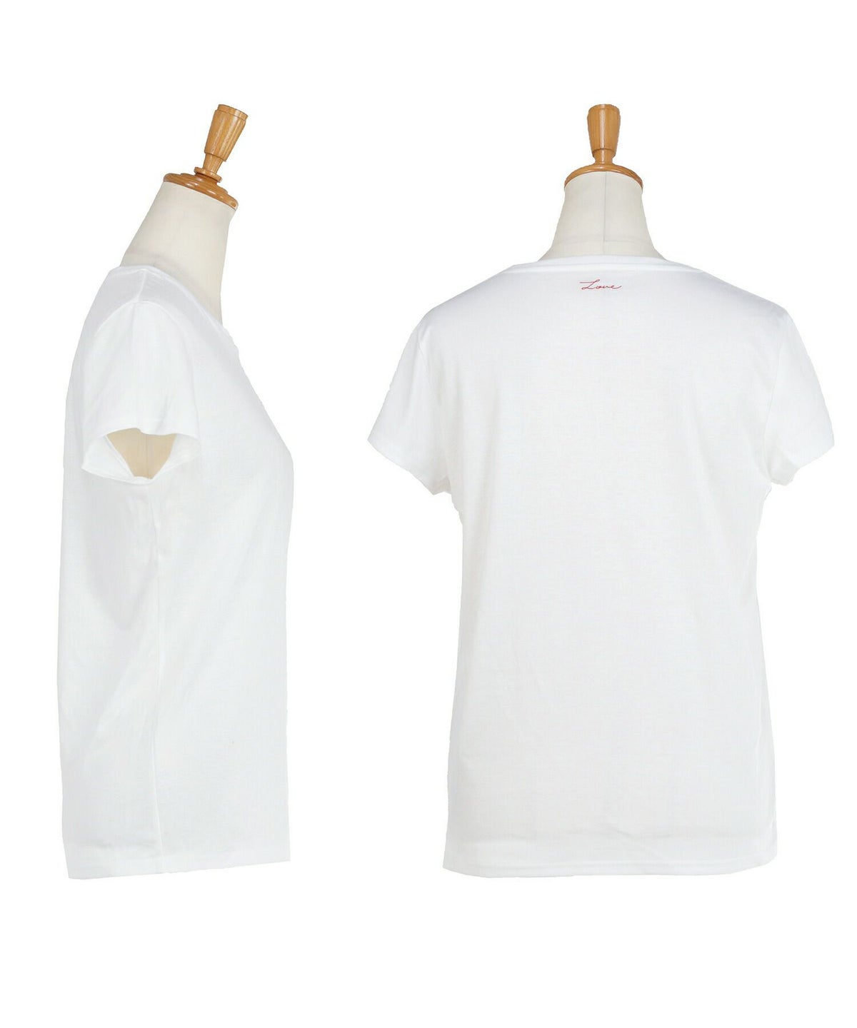 新色追加手洗い可日本製機能性素材半袖シンプル大人カジュアル着回しカットソーバックプリント夏ジョイントスペース