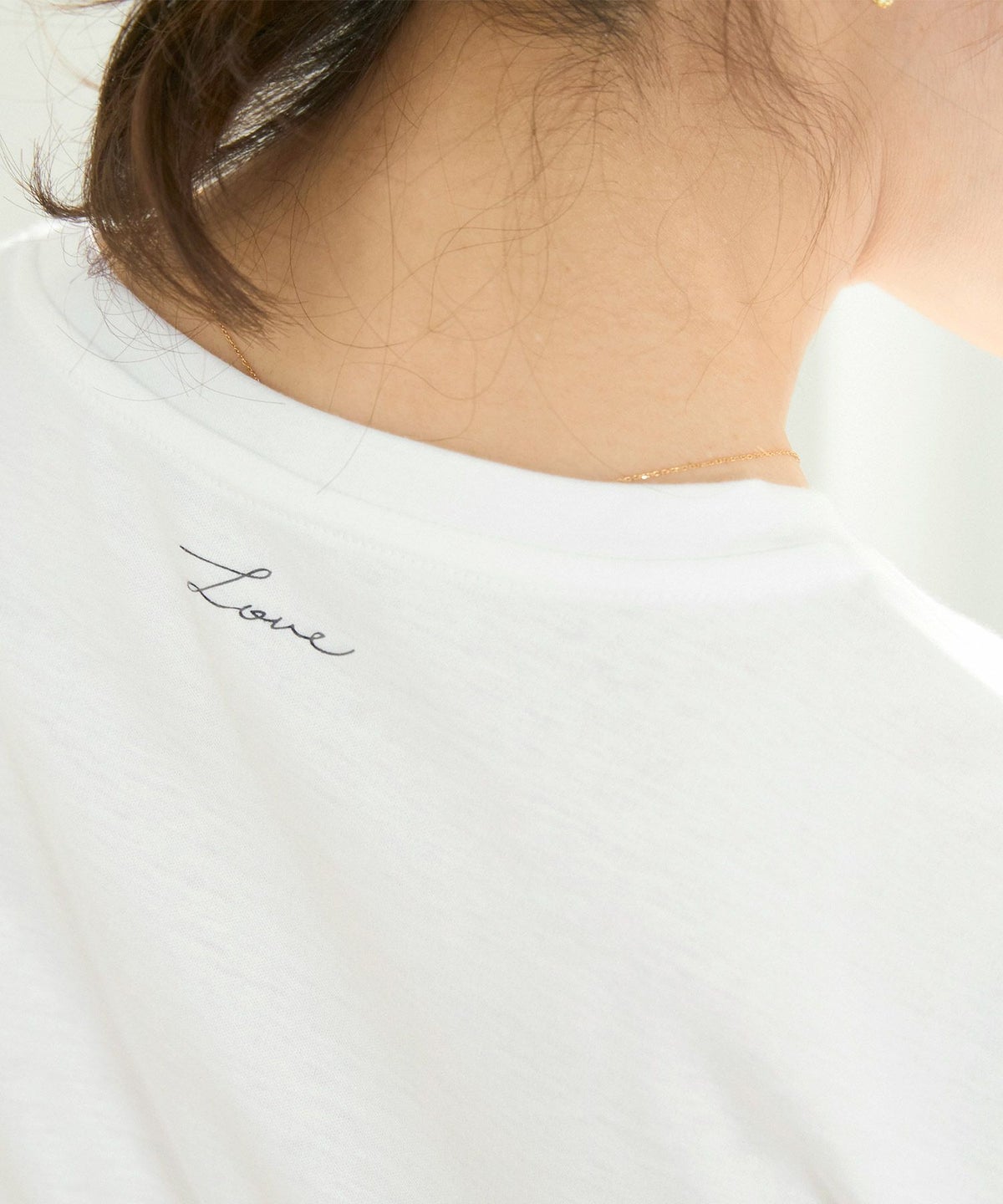 新色追加手洗い可日本製機能性素材半袖シンプル大人カジュアル着回しカットソーバックプリント夏ジョイントスペース