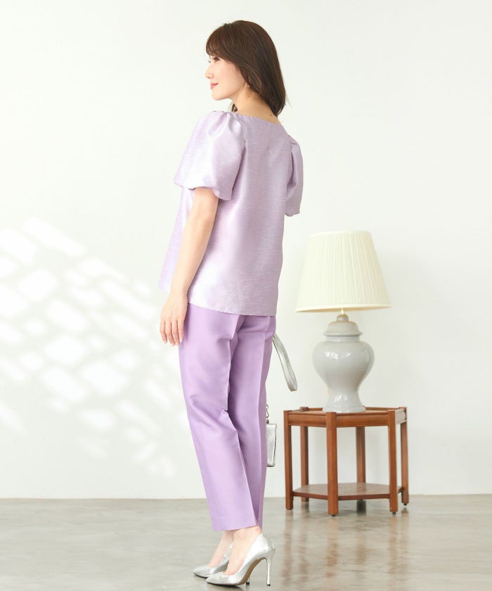 手洗い可/セットアップ対応/ふんわり/袖コンシャス/エレガント/上品/春/パフ袖