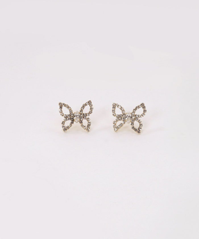 セレクト/バタフライ/ピアス/ビジュー/ゴールド/蝶/雑貨・小物/アクセサリー/エレガント/上品/大人