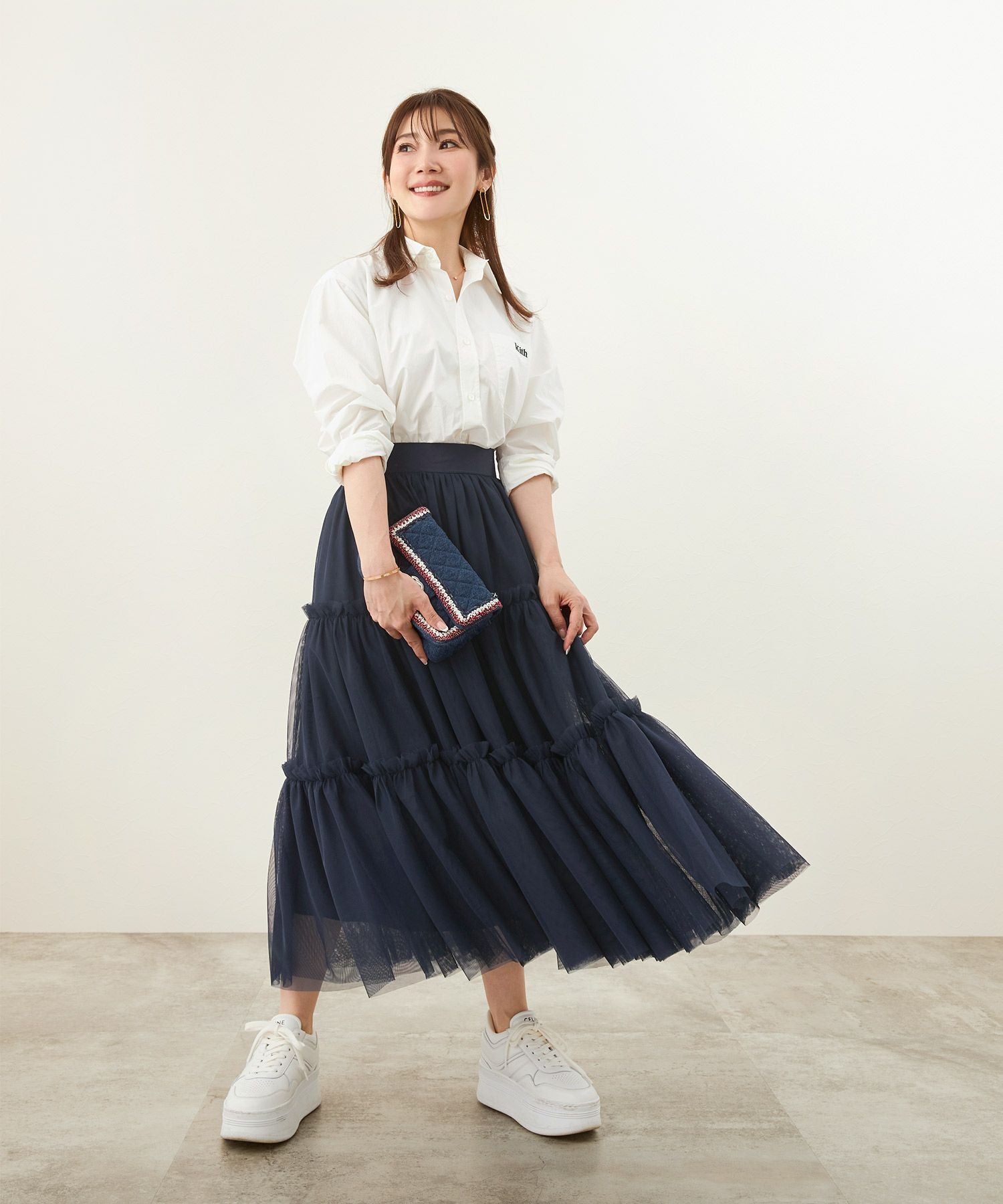 チュール ティアード スカート Liala×PG 全3色｜lpg621-1687【1