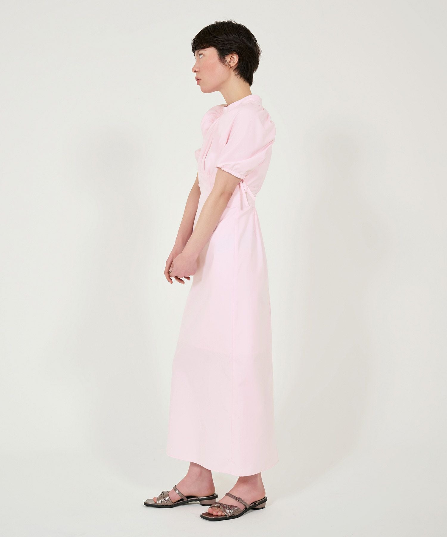 限定Price！SALE パフスリーブ ロングワンピース TINA：JOJUN 全3色