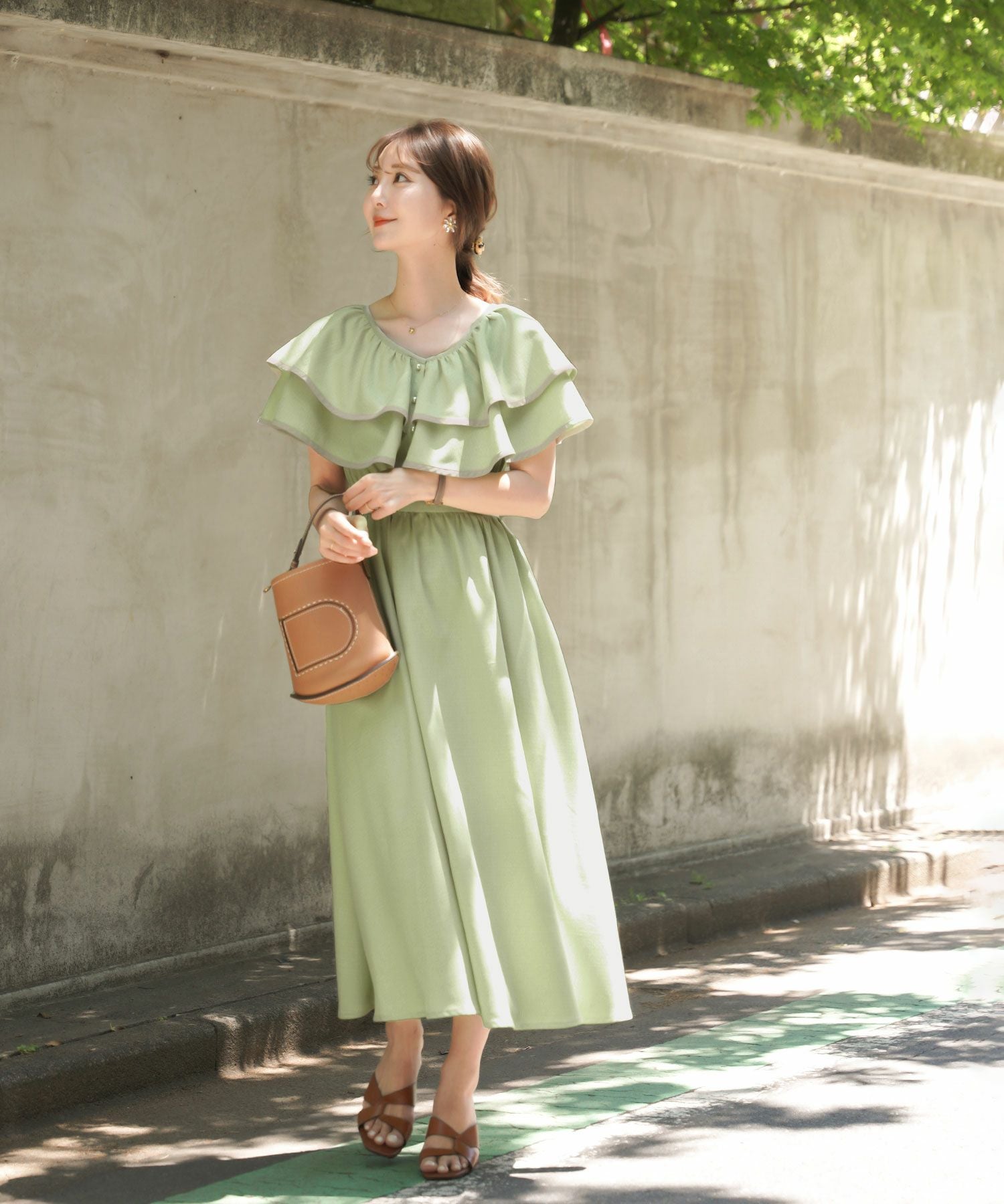 パイピング フリル ワンピース le reve vaniller 全6色 ｜lvn321-1649