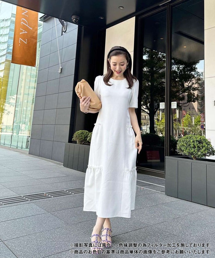 新色追加 S/M/L 手洗い可 きれいめ 大人カジュアル 40代 30代 コーデ おしゃれ 夏 人気 黒 ホワイト 無地 ロング丈 リゾート