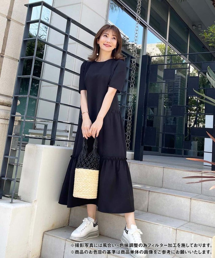 新色追加 S/M/L 手洗い可 きれいめ 大人カジュアル 40代 30代 コーデ おしゃれ 夏 人気 黒 ホワイト 無地 ロング丈 リゾート