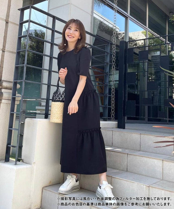 新色追加 S/M/L 手洗い可 きれいめ 大人カジュアル 40代 30代 コーデ おしゃれ 夏 人気 黒 ホワイト 無地 ロング丈 リゾート