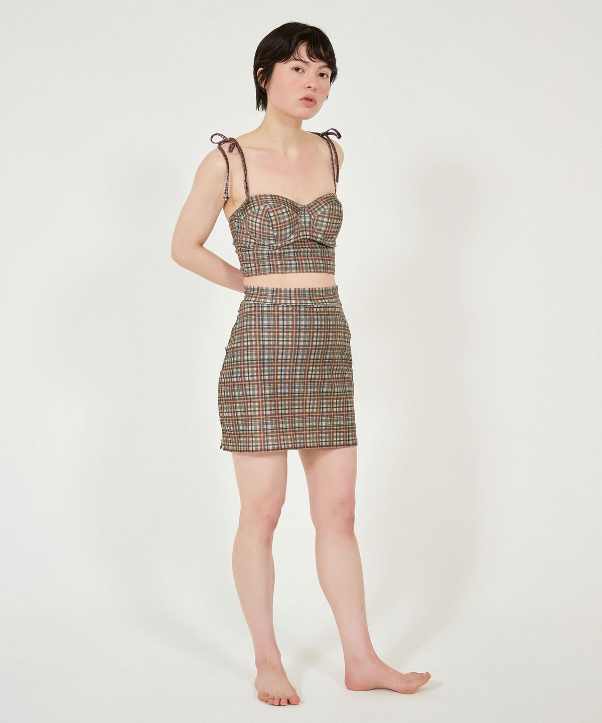 水着/スイムウェア/チェック柄/夏/海/プール